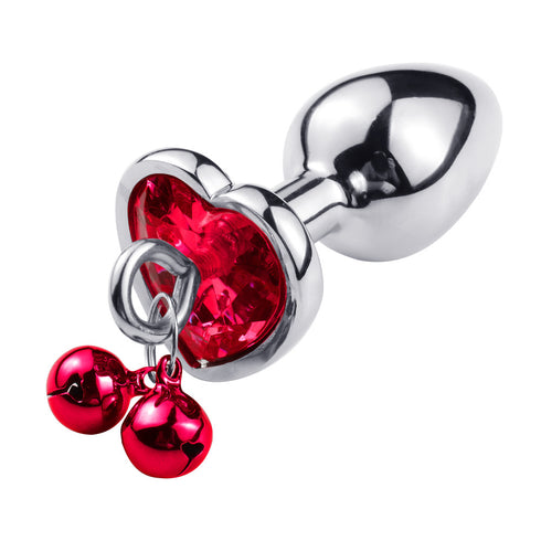 Cherry Buds Metal Butt Plug with Bells