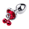 Cherry Buds Metal Butt Plug with Bells