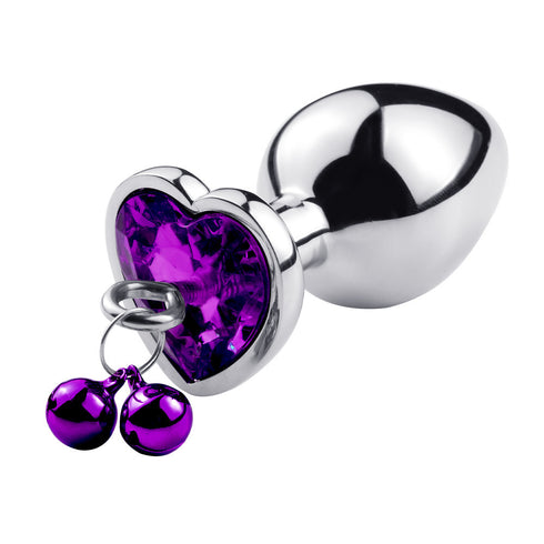 Cherry Buds Metal Butt Plug with Bells