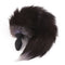 Silver Fox Tail Vibrating Butt Plug With Remote