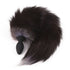 Silver Fox Tail Vibrating Butt Plug With Remote
