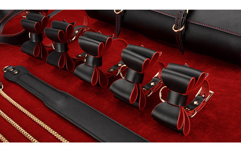 Trio Hide Luxury Bondage Gear Kit - 10 pieces