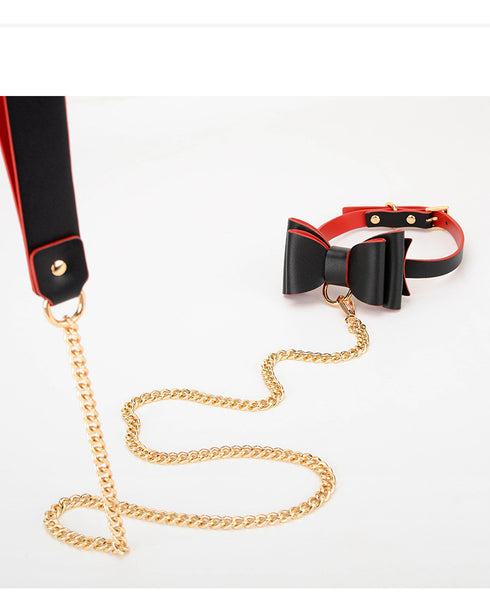 Trio Hide Luxury Bondage Gear Kit - 10 pieces