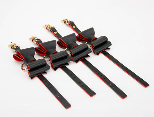 Trio Hide Luxury Bondage Gear Kit - 10 pieces