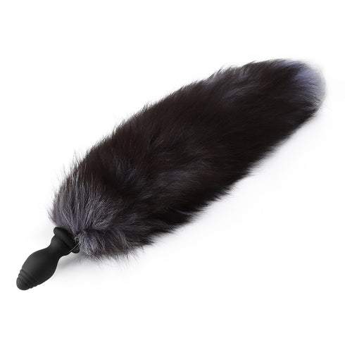 CHAMP Vibrating Fox Tail Butt Plug - Remote control