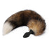CHAMP Vibrating Fox Tail Butt Plug - Remote control