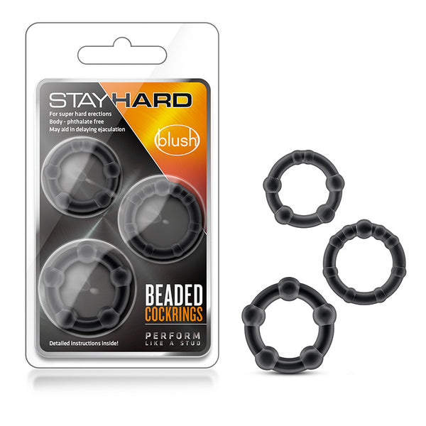 Blush Stay Hard Cock Rings (3 Pack)