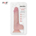 Drywell Bending Realistic Silicone Dildo with Balls - 8.6 Inch