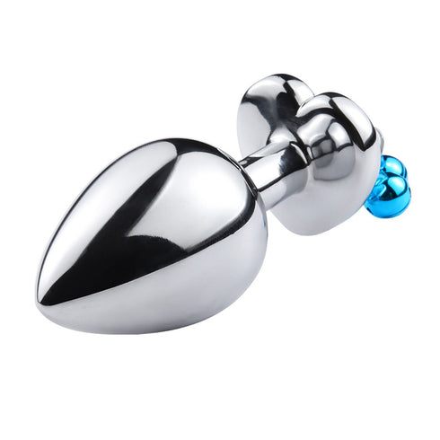 Cherry Buds Metal Butt Plug with Bells