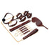 Trio Hide Deluxe Cowhide Bondage Play Set - 8 Pieces