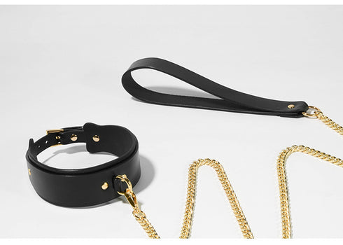 Trio Hide Luxury Cowhide Collar and Cuff Set