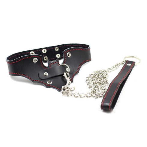 Seduction Series Spiky PU Leather Bondage Kit 9 Piece