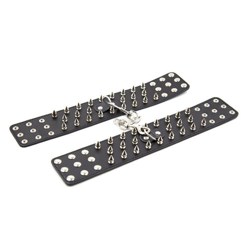 Seduction Series Spiky PU Leather Bondage Kit 9 Piece