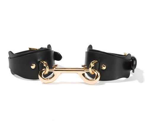 Trio Hide Luxury Cowhide Collar and Cuff Set