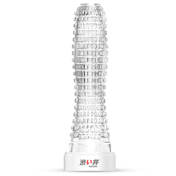 Drywell Reusable Penis Sleeve - Flower City Square - 5.1 Inch