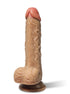 T-Buds Brother Dual Layer Silicone Dildo 7.25 Inch - Tan