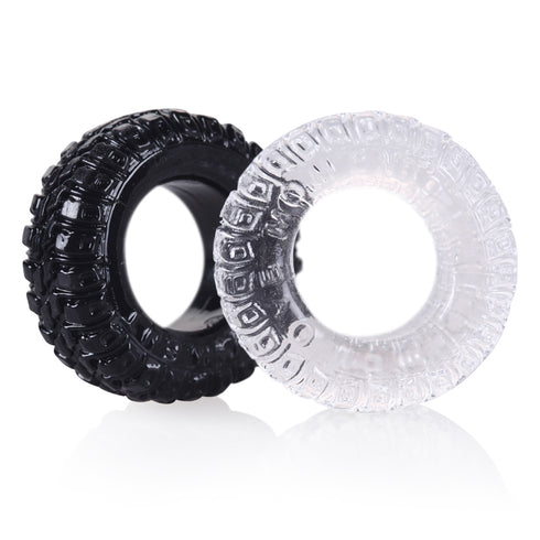 LOVEMOMENT RALLY TIRE COCK RINGS (2 Pack)
