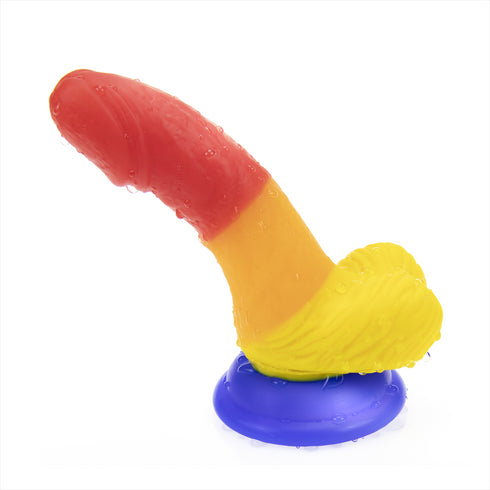 Rainbow Dildo - Slim + Playful