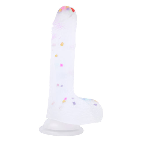 Migical Flute Realistic Dildo - Confetti
