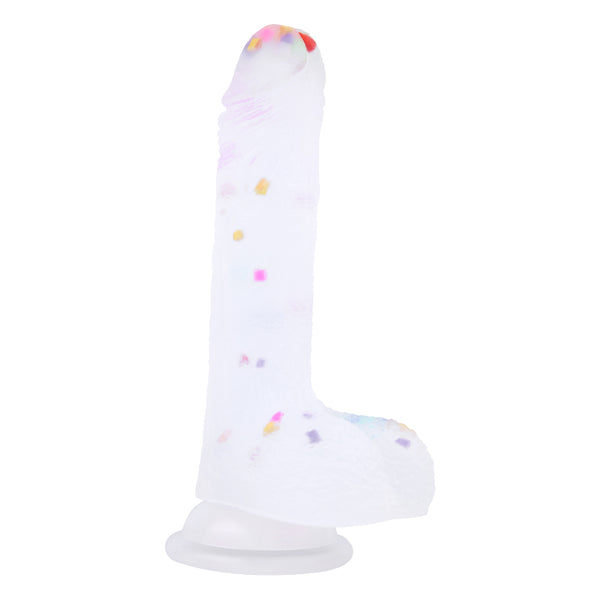Migical Flute Realistic Dildo - Confetti