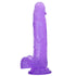 Daewoo Crystal Series Purple Dildo 8 Inch