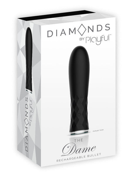 Playful Diamonds The Dame - Rechargeable Bullet - Black