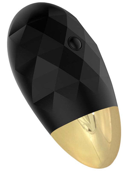 Playful Diamonds The Lady - Rechargeable Panty Vibrator with Remote - Black
