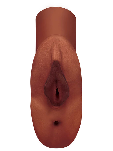 Pipedream Extreme Plus Perfect Pussy Double Stroker - Brown