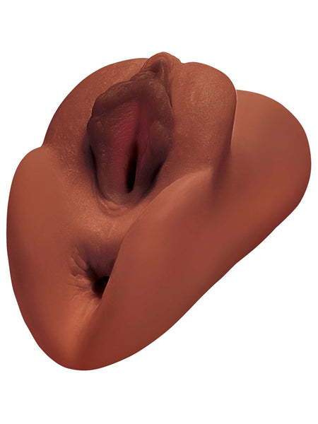 Pipedream Extreme Plus Perfect Pussy Double Stroker - Brown