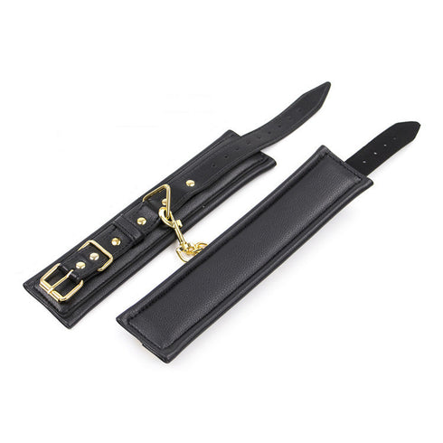 Luxury Soft PU Leather Bondage Kit - 3 Piece