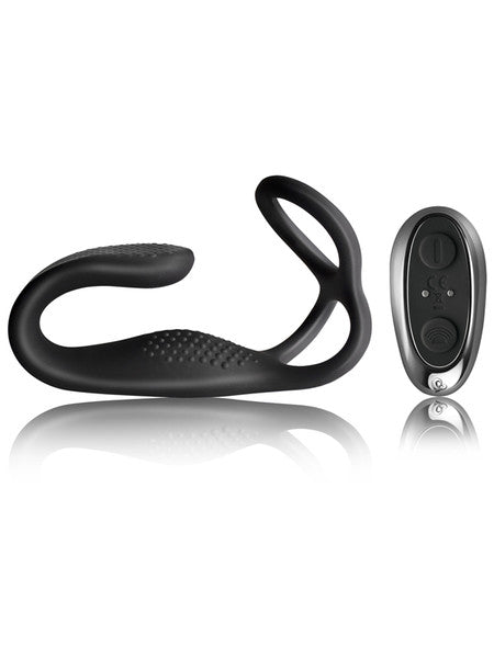 Rocks Off The-Vibe Cock and Ball Ring with Perineum Massager