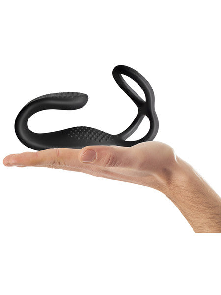 Rocks Off The-Vibe Cock and Ball Ring with Perineum Massager