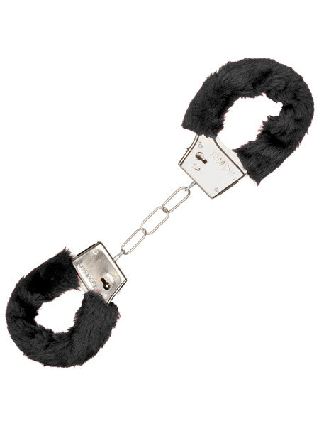 California Exotic Playful Furry Cuffs Black