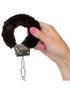 California Exotic Playful Furry Cuffs Black