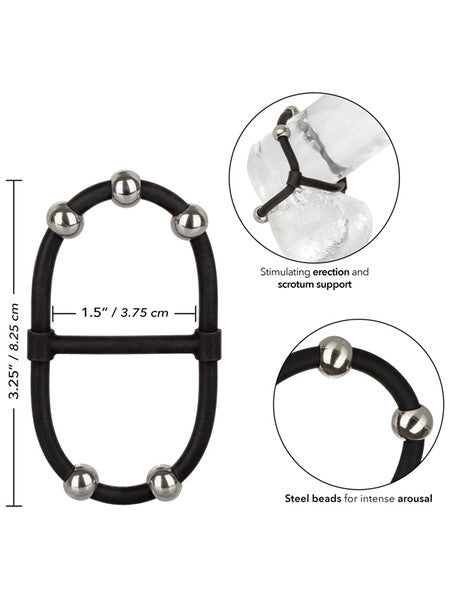 California Exotic Steel Beaded Dual Silicone Maximizer