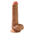 T-Buds Brother Dual Layer Silicone Dildo 7.25 Inch - Flesh