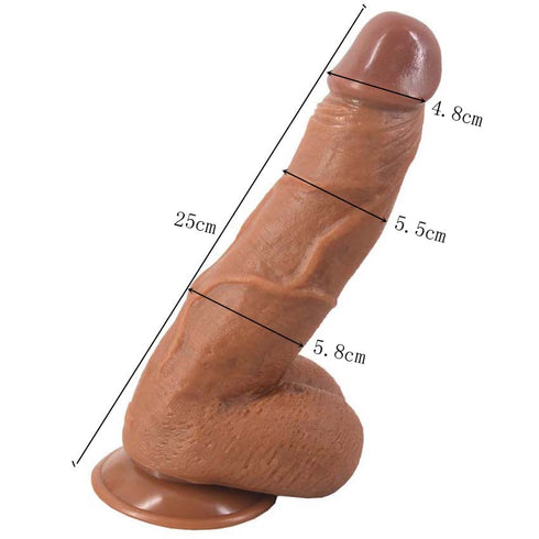 FAAK F6 REALISTIC DILDO 10 INCH - Tan