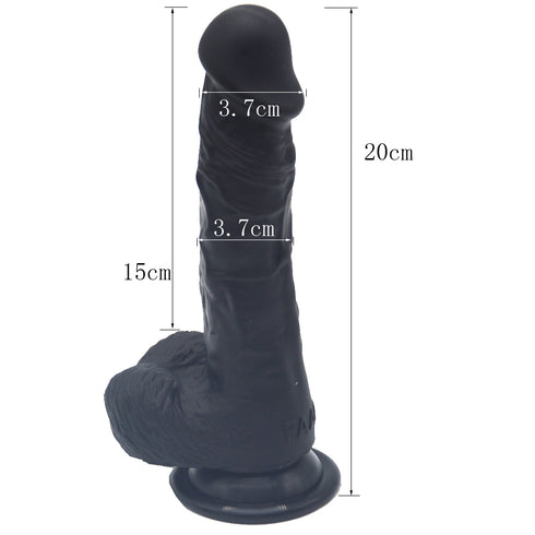 FAAK REALISTIC DILDO F108 Black 7.8 INCH