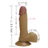 JOYGRACE Lion Realistic Dildo - 7.9 Inch - Coffee