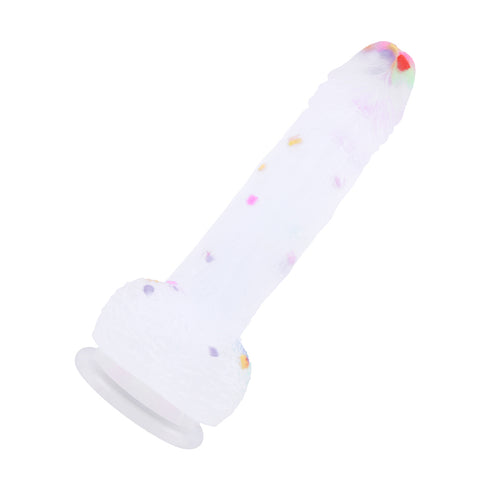 Migical Flute Realistic Dildo - Confetti