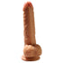 T-Buds Brother Dual Layer Silicone Dildo 7.25 Inch - Flesh