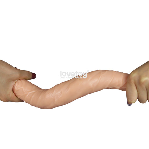 King Size Realistic Ladykiller Tapered Double Penetration Dildo 14"