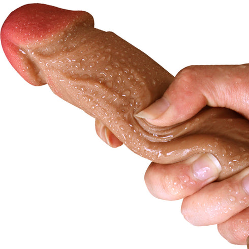 Silicon Spin-Vibe Realistic Dildo 7.1 Inch (Rechargeable)