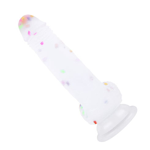 Migical Flute Realistic Dildo - Confetti