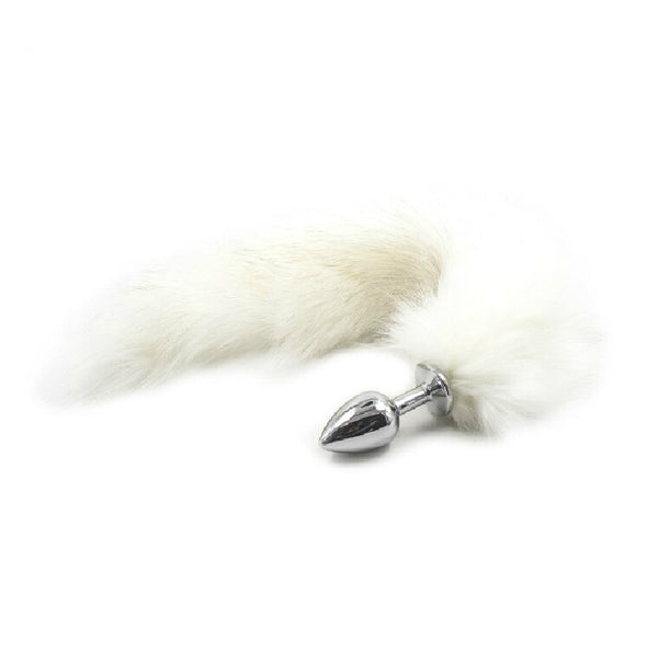 Fox Tail Butt Plug - White