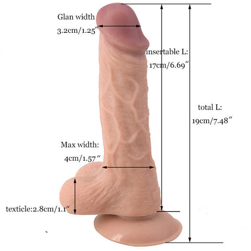 FAAK REALISTIC DILDO F3 7.5 INCH