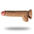 T-Buds Brother Dual Layer Silicone Dildo 7.25 Inch - Tan