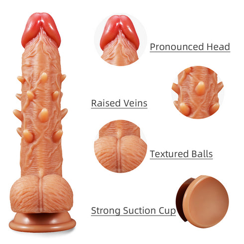 Daewoo Double Layer Silicon Dildo - Thorn