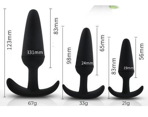 Cherry Buds Silicone Butt Plug Set of 3