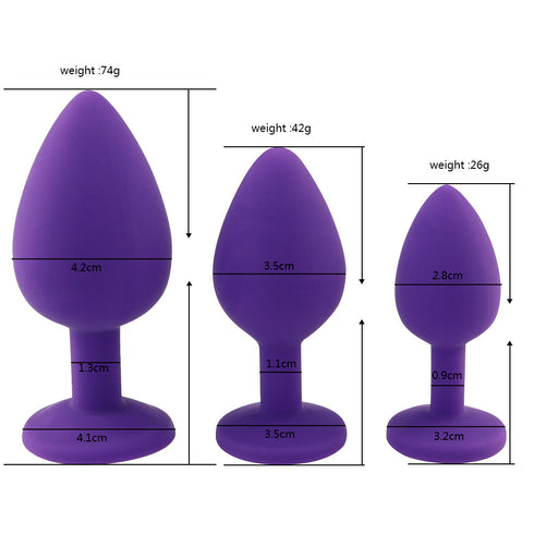 Flirt Cute Silicone Butt Plug - Purple